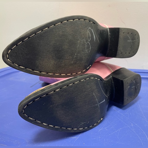 Old West Children's Pink Cowgirl Boots Man Made Material - Picture 13 of 15